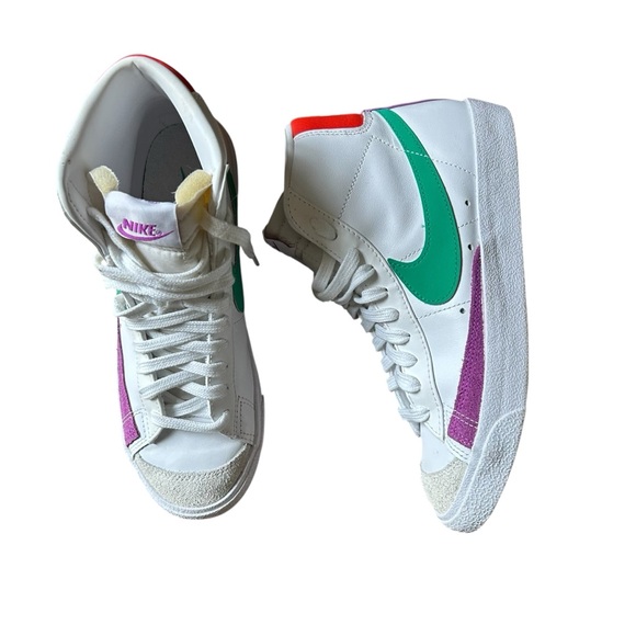 Nike‎ Blazer Mid 77 Women's Multicolor High-Top Sneakers Size 8 - Picture 1 of 10